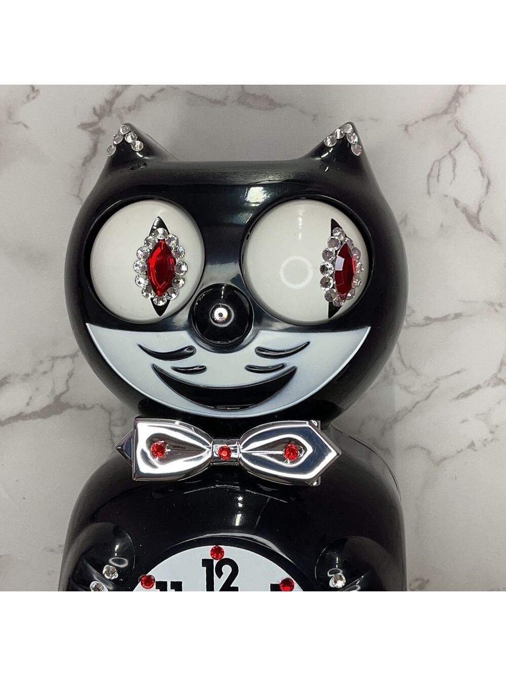Rare Jeweled Commemorative Edition Tuxedo Kit-Cat Klock Clock OOAK - Picture 3 of 7